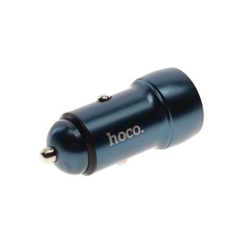 489 р. Устройство зарядное в прикуриватель 1USB + 1 Type C 12V HOCO HOCO z46a blue  с доставкой в г. Кемерово. Увеличить фотографию 2