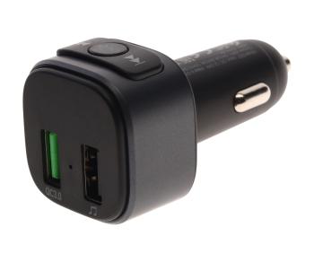 769 р. Устройство зарядное в прикуриватель с трансмиттером (bluetooth,hands free) HOCO HOCO e67 black  с доставкой в г. Кемерово. Увеличить фотографию 1