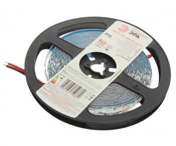 559 р. Лента светодиодная гибкая 9.6W 5м IP20 12V теплый белый ЭРА ЭРА ls2835 -9,6-120-12-3000k-ip20  с доставкой в г. Кемерово. Увеличить фотографию 1