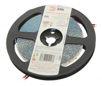 1 129 р. Лента светодиодная гибкая 19.2W 5м IP20 12V холодный белый ЭРА ЭРА ls2835 -19,2-240-12-6500k-ip20  с доставкой в г. Кемерово. Увеличить фотографию 1