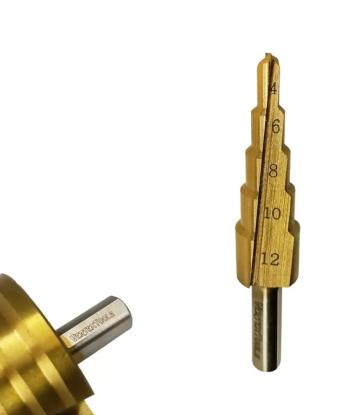295 р. Сверло ступенчатое 4.0-12.0мм 9 ступеней VERTEXTOOLS VERTEXTOOLS 4-12  с доставкой в г. Кемерово. Увеличить фотографию 2