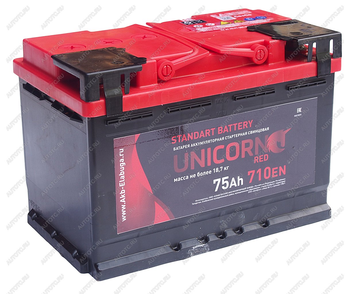 10 199 р. Аккумулятор UNICORN Red 75Ач UNICORN 6ст75(1)  с доставкой в г. Кемерово
