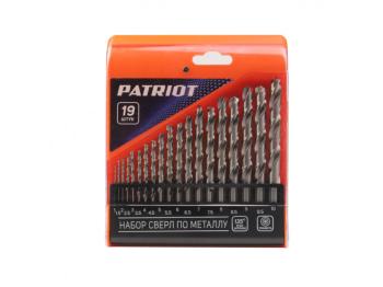 2 999 р. Набор сверл по металлу 1.0-10.0мм HSS (19шт.) PATRIOT PATRIOT 815010544  с доставкой в г. Кемерово. Увеличить фотографию 1
