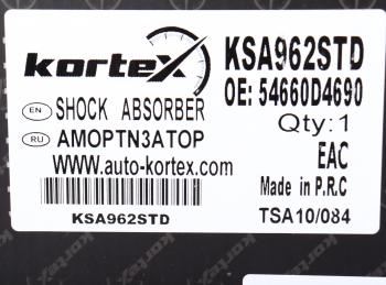 6 949 р. Амортизатор KIA Optima (18-) передний правый KORTEX KORTEX ksa962std  с доставкой в г. Кемерово. Увеличить фотографию 4