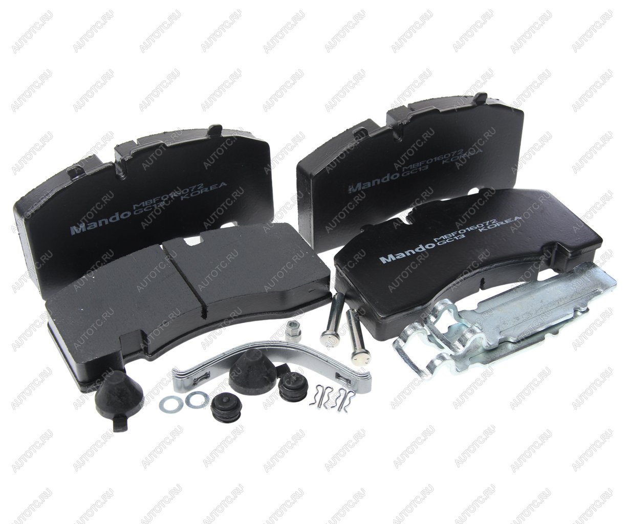 5 999 р. Колодки тормозные BPW SAF дисковые (с выточкой,оси SAF SKRB 9022K01SK7) (4шт.)MANDO MANDO mbf016072  с доставкой в г. Кемерово