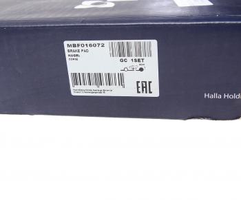 5 999 р. Колодки тормозные BPW SAF дисковые (с выточкой,оси SAF SKRB 9022K01SK7) (4шт.)MANDO MANDO mbf016072  с доставкой в г. Кемерово. Увеличить фотографию 4