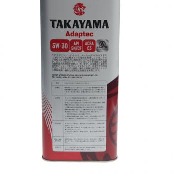 2 899 р. Масло моторное Adaptec C3 5W30 синт.4л TAKAYAMA TAKAYAMA 6056086  с доставкой в г. Кемерово. Увеличить фотографию 3