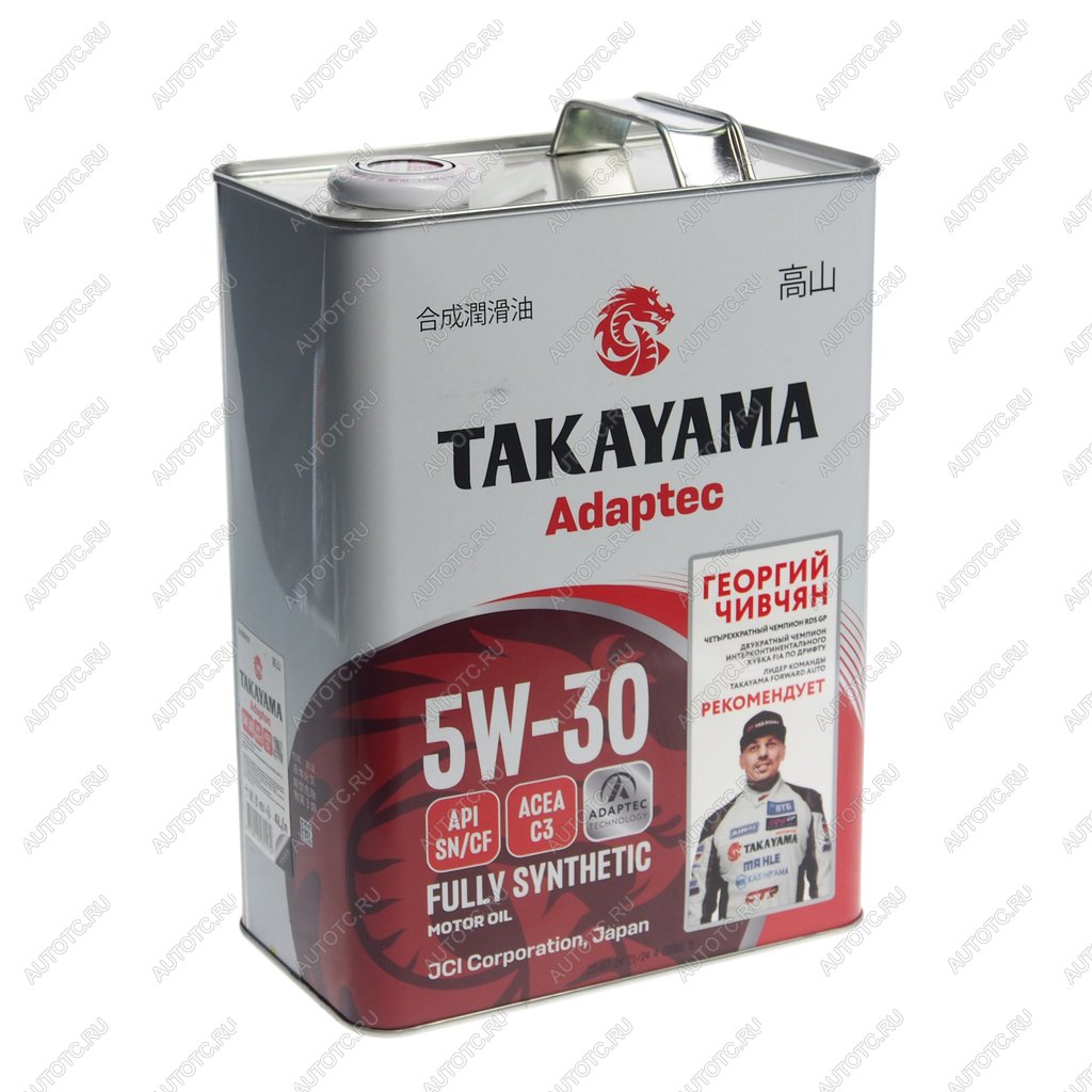 2 899 р. Масло моторное Adaptec C3 5W30 синт.4л TAKAYAMA TAKAYAMA 6056086  с доставкой в г. Кемерово