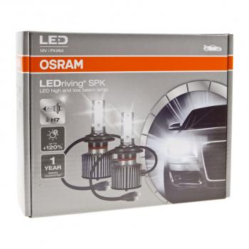 4 849 р. Лампа светодиодная 12V H7 PX26d +120% 6000K (2шт.) Led Cool White Ledriving SPK OSRAM OSRAM 64210dwspk  с доставкой в г. Кемерово. Увеличить фотографию 4