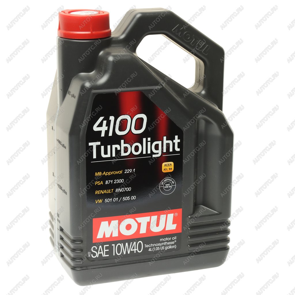 3 099 р. Масло моторное 4100 TURBOLIGHT 10W40 псинт.4л MOTUL MOTUL 112933  с доставкой в г. Кемерово