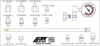 23 499 р. Тестер давления масла гидроусилителя руля в кейсе JTC JTC TOOLS CO., LTD jtc-4251  с доставкой в г. Кемерово. Увеличить фотографию 4