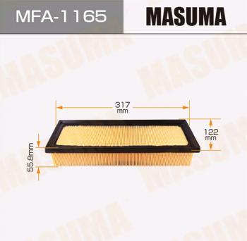 759 р. Фильтр воздушный TOYOTA MASUMA MASUMA mfa-1165  с доставкой в г. Кемерово. Увеличить фотографию 1