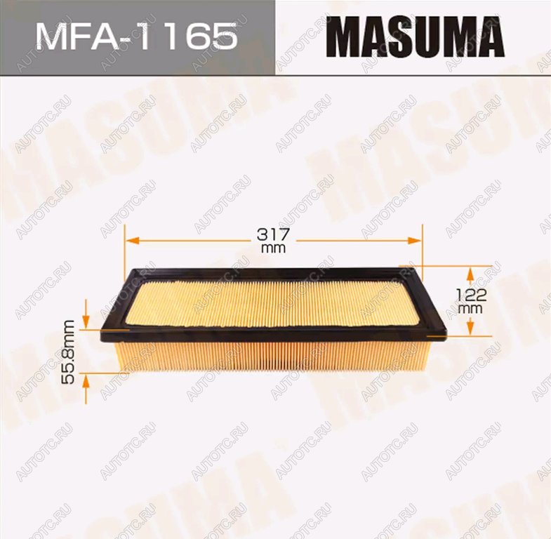 759 р. Фильтр воздушный TOYOTA MASUMA MASUMA mfa-1165  с доставкой в г. Кемерово