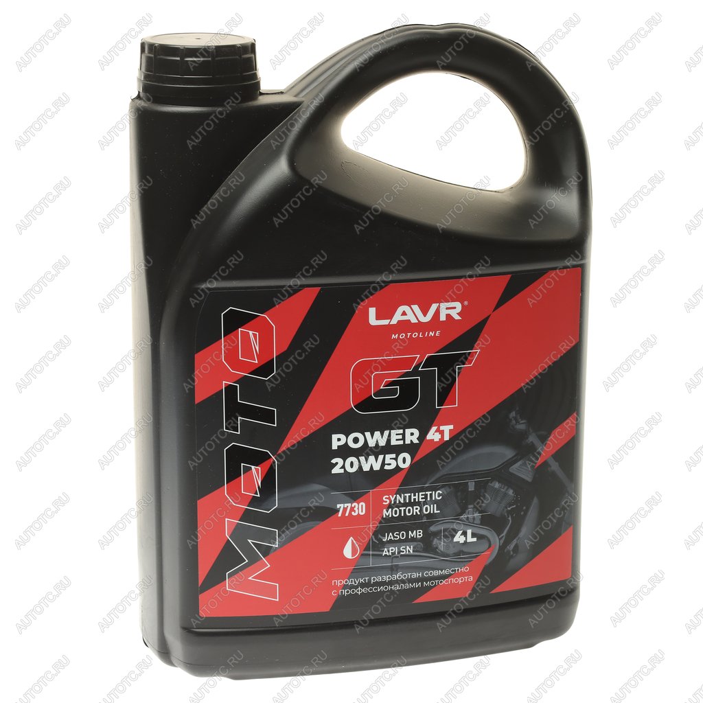 3 499 р. Масло моторное для 4-х тактных двигателей GT POWER 4T MB 20W50 синт.4л MOTO LAVR LAVR ln7730  с доставкой в г. Кемерово