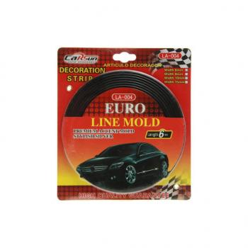 221 р. Молдинг самоклеющийся 6мм х6м черный (блистер) CARSUN CARSUN la-004 6mm (bk)  с доставкой в г. Кемерово. Увеличить фотографию 1