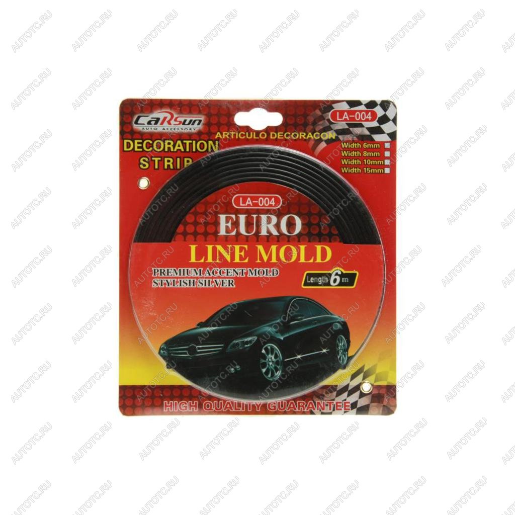 221 р. Молдинг самоклеющийся 6мм х6м черный (блистер) CARSUN CARSUN la-004 6mm (bk)  с доставкой в г. Кемерово