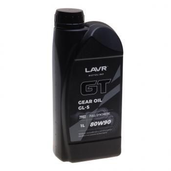 979 р. Масло трансмиссионное GT GEAR OIL GL-5 80W90 синт.1л MOTO LAVR LAVR ln7902  с доставкой в г. Кемерово. Увеличить фотографию 1