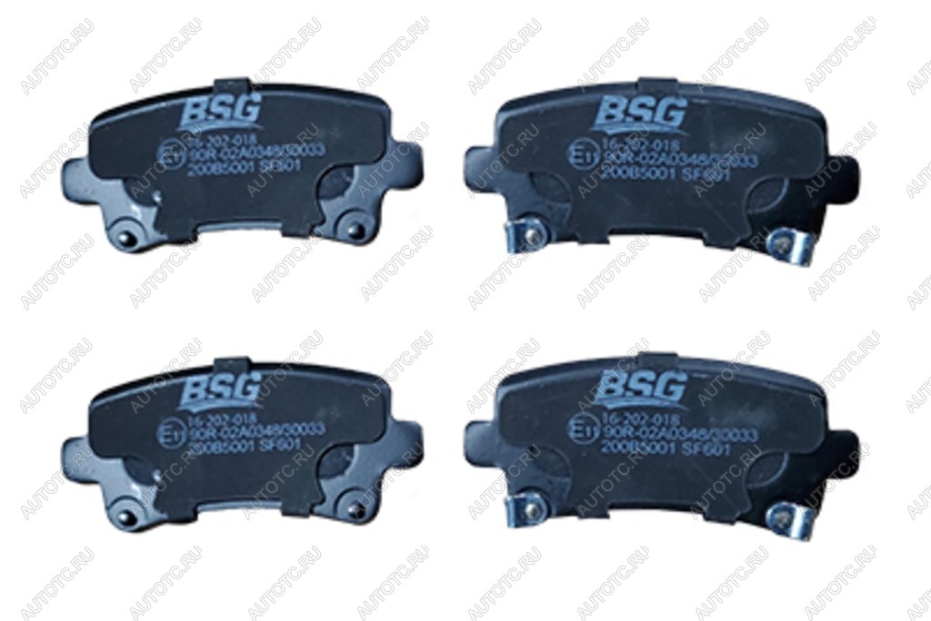 1 039 р. Колодки тормозные задние (4шт.) BSG  Opel Insignia  A (2008-2013), SAAB 9-5  YS3G (2010-2012)  с доставкой в г. Кемерово