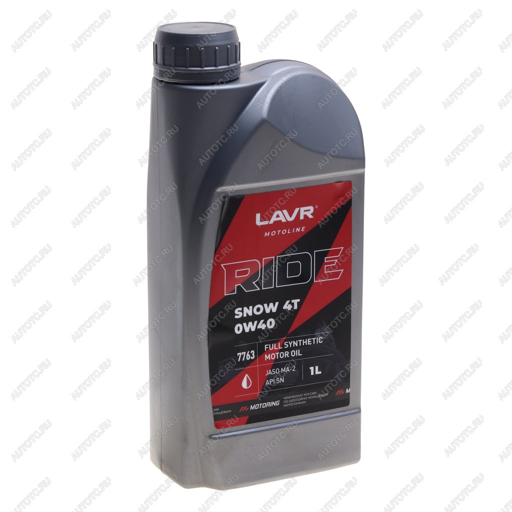 1 499 р. Масло моторное для 4-х тактных двигателей RIDE SNOW 4T MA-2 0W40 синт.1л MOTO LAVR LAVR ln7763  с доставкой в г. Кемерово