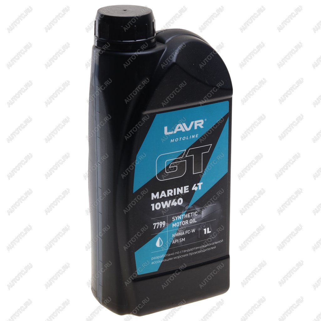 1 039 р. Масло моторное для 4-х тактных двигателей GT MARINE 4T FC-W 10W40 синт.1л MOTO LAVR LAVR ln7799  с доставкой в г. Кемерово