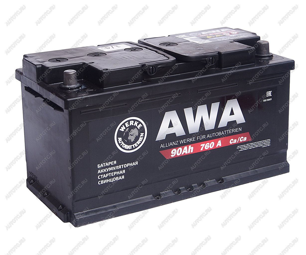 10 449 р. Аккумулятор AWA 90Ач обратная полярность AWA 6ст90(0)  с доставкой в г. Кемерово