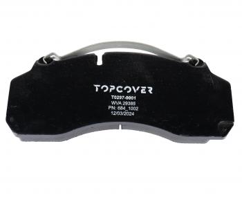 8 349 р. Колодки тормозные SITRAK HOWO передниезадние (4шт.) TOPCOVER TOPCOVER t0297-9001  с доставкой в г. Кемерово. Увеличить фотографию 4