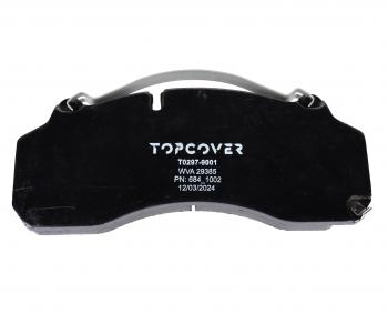8 349 р. Колодки тормозные SITRAK HOWO передниезадние (4шт.) TOPCOVER TOPCOVER t0297-9001  с доставкой в г. Кемерово. Увеличить фотографию 2