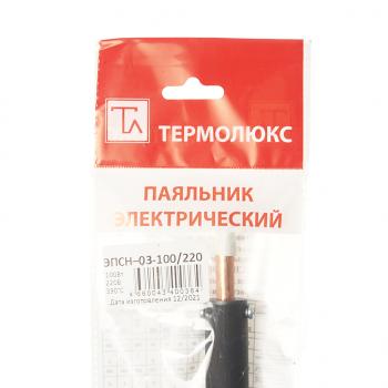 499 р. Паяльник 100Вт220В (жало 8.0х100мм) ТЕРМОЛЮКС ТЕРМОЛЮКС эпсн-02-100220  с доставкой в г. Кемерово. Увеличить фотографию 2