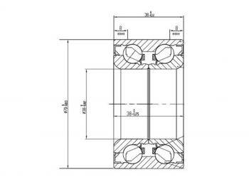 2 799 р. Подшипник передней ступицы наружный TOYOTA RUSHCAMITERIOSPYZAR (без ABS) KOYO DAC3870W-7CS66  с доставкой в г. Кемерово. Увеличить фотографию 1