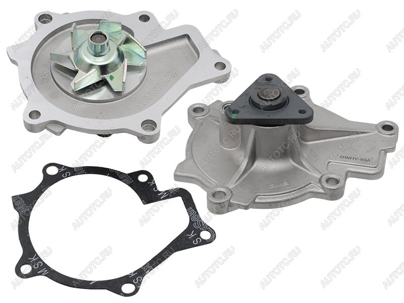 4 299 р. Насос водяного охлаждения HYUNDAI SANTA FE 09-/IX35 09-/KIA SORENTO 09- 2.0 (дизель) GMB GWHY-59A, gwhy59a GMB GWHY-59A  с доставкой в г. Кемерово