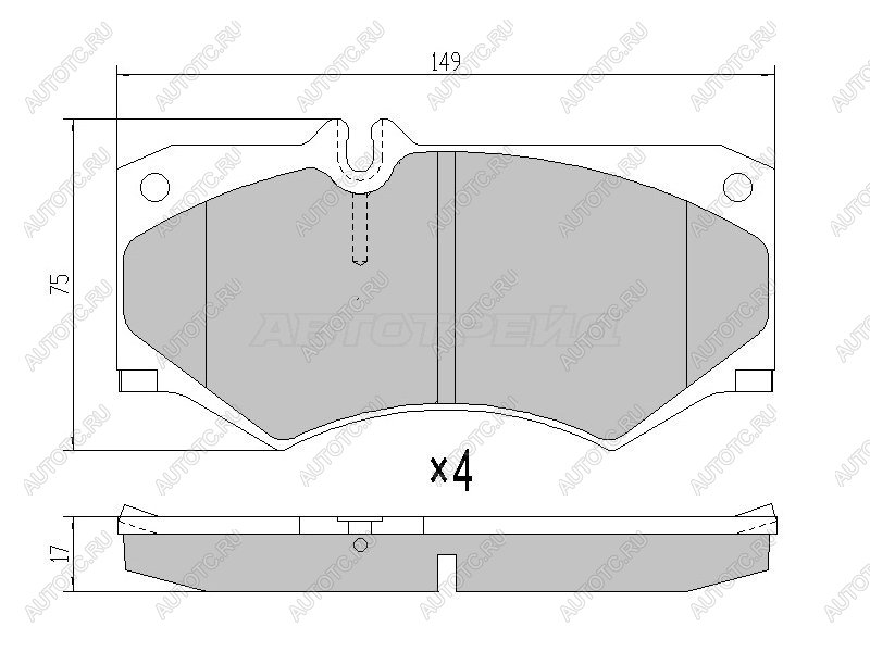 4 399 р. Колодки тормозные перед BREMBO  Mercedes-Benz G class ( W460,  W463) (1979-2002) 3 дв, 5 дв, 5 дв. дорестайлинг, 5 дв. 1-ый рестайлинг, 5 дв. 2-ой рестайлинг  с доставкой в г. Кемерово