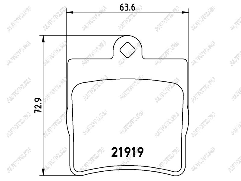 3 379 р. Колодки тормозные задние BAIKOR Mercedes-Benz C-Class W203 дорестайлинг седан (2000-2004)  с доставкой в г. Кемерово