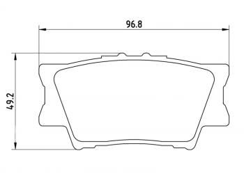 2 679 р. Колодки тормозные задние BAIKOR  Toyota Camry ( XV40,  XV50,  XV55,  XV70) (2006-2025) дорестайлинг, рестайлинг, дорестайлинг, 1-ый рестайлинг, 2-ой рестайлинг, дорестайлинг, рестайлинг  с доставкой в г. Кемерово. Увеличить фотографию 1