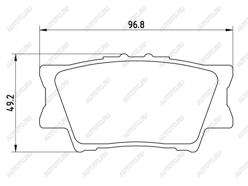 2 679 р. Колодки тормозные задние BAIKOR  Toyota Camry ( XV40,  XV50,  XV55,  XV70) (2006-2025) дорестайлинг, рестайлинг, дорестайлинг, 1-ый рестайлинг, 2-ой рестайлинг, дорестайлинг, рестайлинг  с доставкой в г. Кемерово