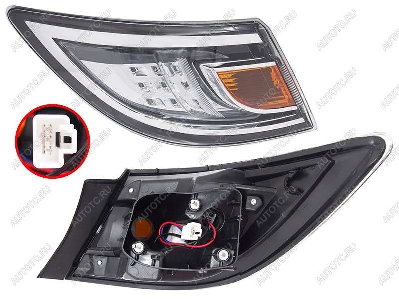 5 499 р. Фонарь задний левый (внешний, LED) SAT  Mazda 6  GH (2010-2012) рестайлинг лифтбэк, рестайлинг седан, рестайлинг универсал  с доставкой в г. Кемерово