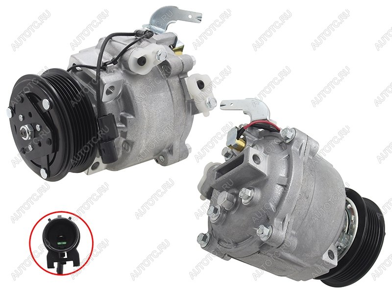 14 449 р. Компрессор кондиционера Mitsubishi ASX 10- / Lancer 07-17 / Outlander 05- / Peugeot 4007 07-14 / 400 SAT ST-245-0012, st2450012 SAT ST-245-0012  с доставкой в г. Кемерово