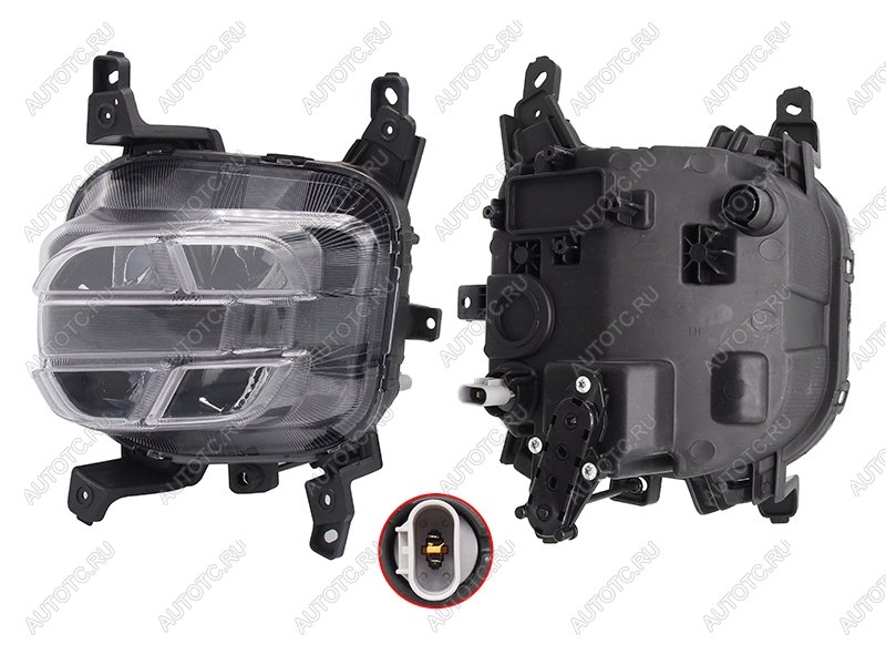 6 449 р. Фара противотуманная KIA SPORTAGE 18-22 LH LED SAT ST-26-0046, st260046 SAT ST-26-0046  с доставкой в г. Кемерово