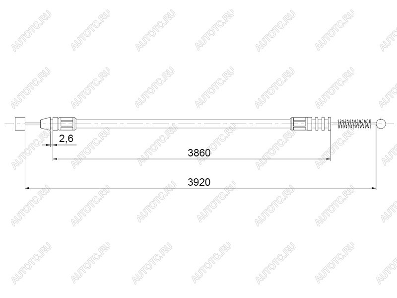 529 р. Трос багажника MITSUBISHI LANCER IXX 00-13 LHD SAT ST-345-0006  с доставкой в г. Кемерово