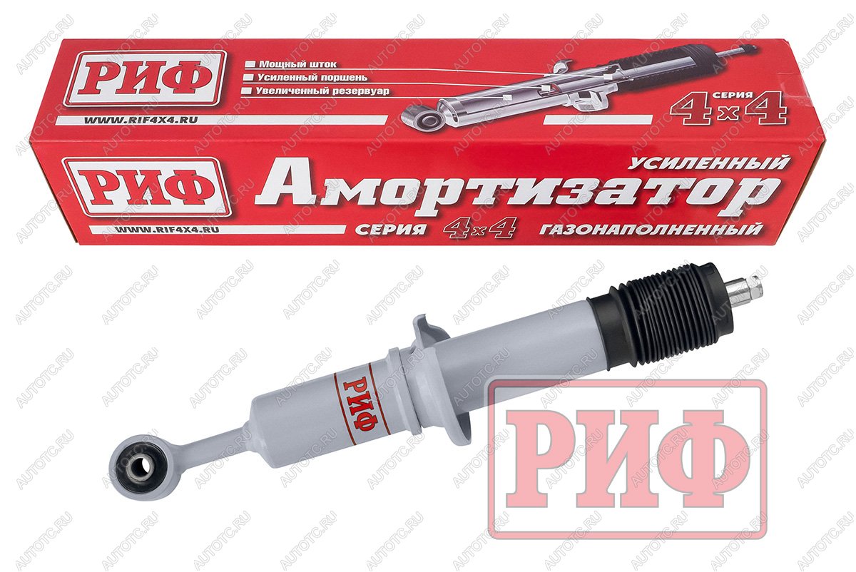 11 199 р. Амортизатор усиленный РИФ газовый передний Toyota Hilux 2015+, Fortuner 2015+ штатный и лифт 0-45 мм  sag239  с доставкой в г. Кемерово