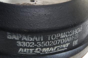 3 799 р. Барабан тормозной ГАЗ-3302,ГАЗель Next (проточенный) АВТОМАГНАТ АВТОМАГНАТ am-02-008  с доставкой в г. Кемерово. Увеличить фотографию 2