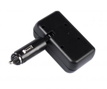 399 р. Разветвитель прикуривателя 2-х гнездовой 12-24V 2USB OLESSON OLESSON no.1637  с доставкой в г. Кемерово. Увеличить фотографию 2