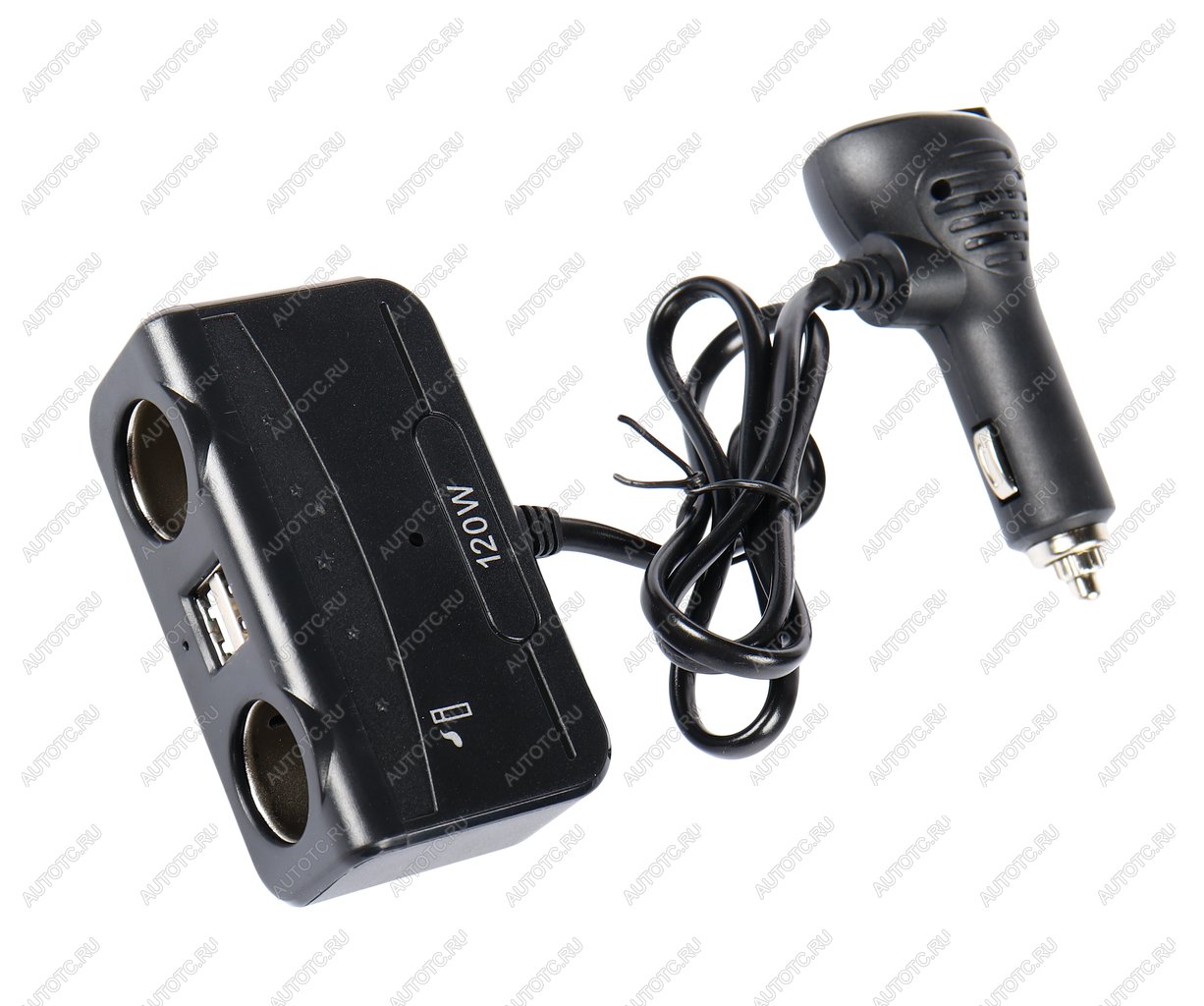 749 р. Разветвитель прикуривателя 2-х гнездовой 12-24V 1USB OLESSON OLESSON no.1676  с доставкой в г. Кемерово