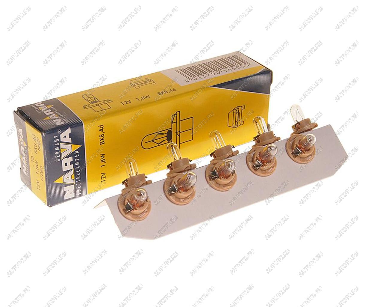 62 р. Лампа 12V 1.8W BX8.4d бежевый патрон Plastic Base NARVA NARVA 170603000  с доставкой в г. Кемерово