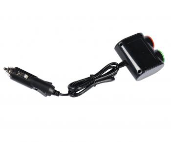 270 р. Разветвитель прикуривателя 2-х гнездовой 12-24V 2USB OLESSON OLESSON no.1631  с доставкой в г. Кемерово. Увеличить фотографию 2