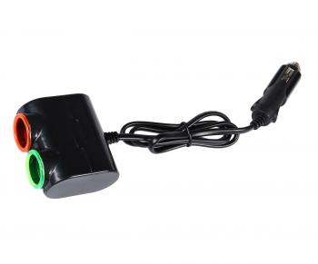 270 р. Разветвитель прикуривателя 2-х гнездовой 12-24V 2USB OLESSON OLESSON no.1631  с доставкой в г. Кемерово. Увеличить фотографию 1