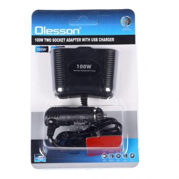 287 р. Разветвитель прикуривателя 2-х гнездовой 12-24V 1USB OLESSON OLESSON no.1645  с доставкой в г. Кемерово. Увеличить фотографию 4