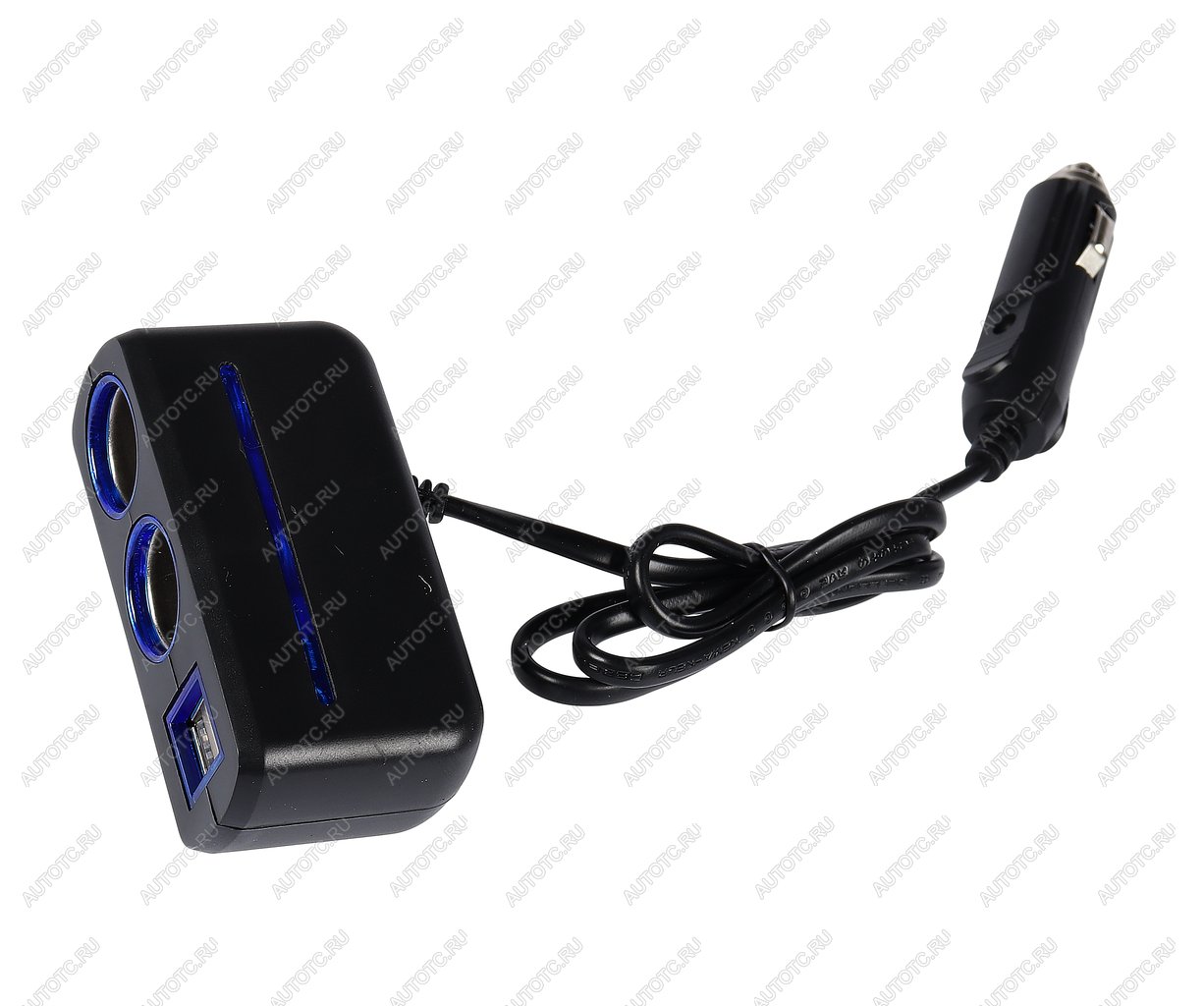 389 р. Разветвитель прикуривателя 2-х гнездовой 12-24V 2USB OLESSON OLESSON no.1638  с доставкой в г. Кемерово