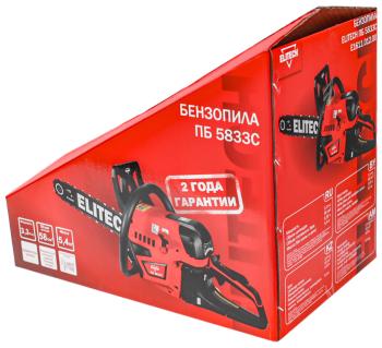 13 799 р. Бензопила 3.3 л.с. 45см 72 зуба ELITECH ELITECH пб 5833c  с доставкой в г. Кемерово. Увеличить фотографию 14