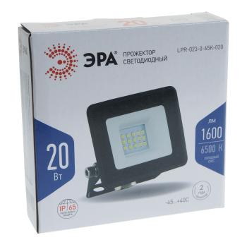 299 р. Светильник светодиодный 220V 20W 6500K черный ЭРА ЭРА lpr-023-0-65k-020  с доставкой в г. Кемерово. Увеличить фотографию 5