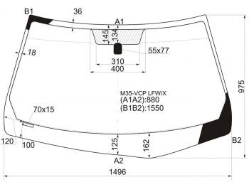 5 999 р. Стекло лобовое Infiniti M35 04-10 / M45 07-10 XYG M35-VCP LFW/X, m35vcplfwx XYG M35-VCP LFW/X  с доставкой в г. Кемерово. Увеличить фотографию 1